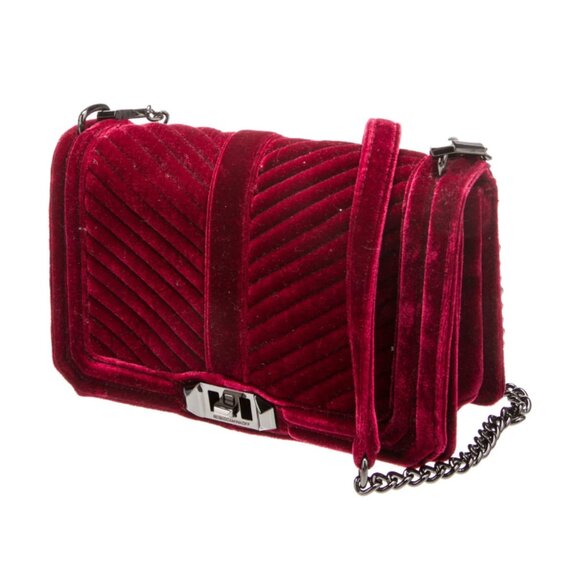 Rebecca Minkoff Red Velvet Shoulder Bag - Picture 1 of 9